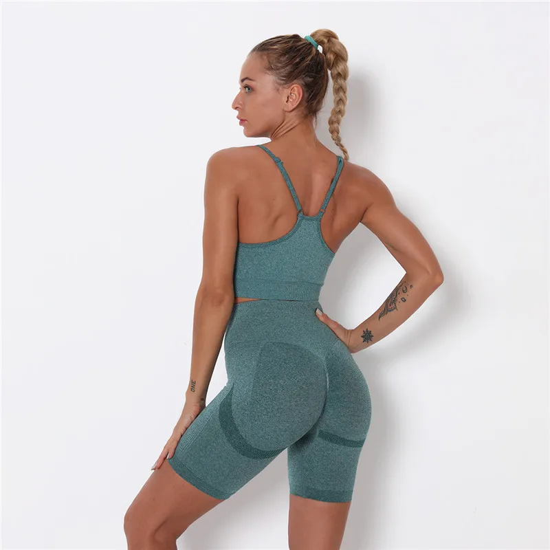 Fitness Yoga Shorts Sets Seamless Yoga Bra Sets Workout Gym Sports Sets Training Running Yoga Sets Push Up Sports Sets Women 
Fitness Yoga Shorts Sets Seamless Yoga Bra Sets Workout Gym Sports Sets Training Running Yoga Sets Push Up Sports Sets Women