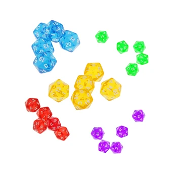 25x Acrylic Polyhedral Gem Dice 20mm D20 20-Sided TRPG for MTG DND Game Prop
25x Acrylic Polyhedral Gem Dice 20mm D20 20-Sided TRPG for MTG DND Game Prop