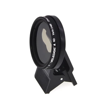 Adjustable 37mm Neutral Density Clip-on ND2 - ND400 Phone Camera Filter Lens for Hua-wei Sam-sung And-roid i-os Mobile
Adjustable 37mm Neutral Density Clip-on ND2 - ND400 Phone Camera Filter Lens for Hua-wei Sam-sung And-roid i-os Mobile