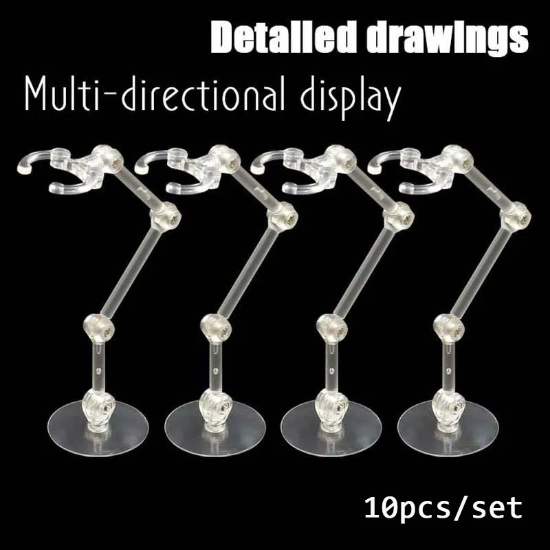 10 Pcs Doll Stands Figure Display Bracket Action Base For 1/144 Shf Saint Sic Robot Model Effect Stage Act Suit
10 Pcs Doll Stands Figure Display Bracket Action Base For 1/144 Shf Saint Sic Robot Model Effect Stage Act Suit