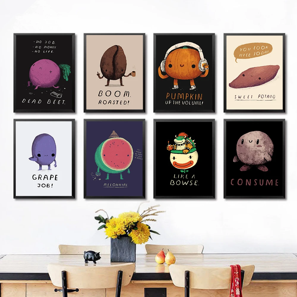 Фотообои и фрукты, забавные постеры и абстрактные принты, настенное искусство, Современная Картина на холсте, подарки, картины для украшения дома
Фотообои и фрукты, забавные постеры и абстрактные принты, настенное искусство, Современная Картина на холсте, подарки, картины для украшения дома