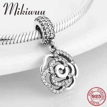 Real 925 Sterling Silver Women Accessories Beautiful rose CZ Charms beads Fit Original Mikiwuu Charm Bracelet Jewelry making
Real 925 Sterling Silver Women Accessories Beautiful rose CZ Charms beads Fit Original Mikiwuu Charm Bracelet Jewelry making