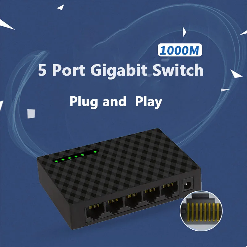 Gigabit switch 5 port gigabit desktop switch Ethernet Network Switch 5 port 10/100/1000M
Gigabit switch 5 port gigabit desktop switch Ethernet Network Switch 5 port 10/100/1000M