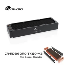 

Bykski CR-RD120/240/360/480RC-TK60-V2 PC Cooling G1/4 Copper 120/240/360/480mm Radiator Water Cooler Row For 120m Fan 60MM Thick