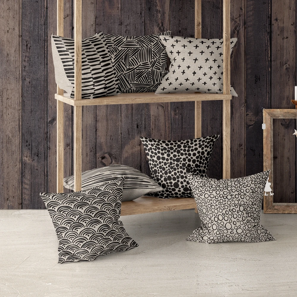 Nordic Style Cushion Cover Home Spots Fan Stripe Decor Textile Printed Pillowcase Throw Pillow Case Cutton Linen Car Sofa Bed
Nordic Style Cushion Cover Home Spots Fan Stripe Decor Textile Printed Pillowcase Throw Pillow Case Cutton Linen Car Sofa Bed