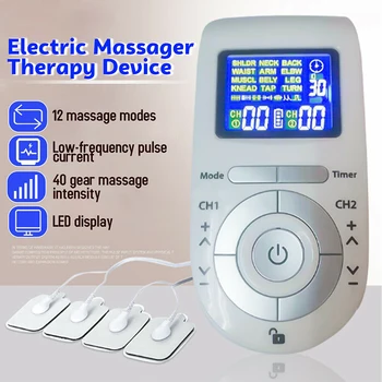 LED display 12 massage modes LED Electric Stimulation acupuncture Massager TENS Unit Pulse Muscle Relief Therapy Device 40 gear
LED display 12 massage modes LED Electric Stimulation acupuncture Massager TENS Unit Pulse Muscle Relief Therapy Device 40 gear