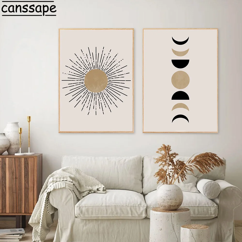 Mid Century Modern Sun Print Abstract Moon Wall Art Poster Beige Gallery Canvas Paintings Minimalist Wall Pictures Home Decor
Mid Century Modern Sun Print Abstract Moon Wall Art Poster Beige Gallery Canvas Paintings Minimalist Wall Pictures Home Decor