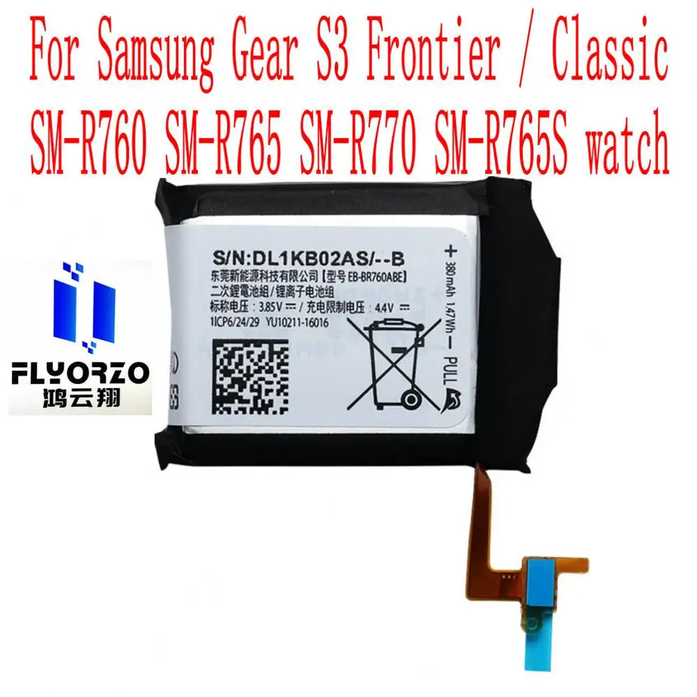 Brand new 380mAh EB-BR760ABE Battery For Samsung Gear S2 S3 Frontier / Classic SM-R760 SM-R765 SM-R770 SM-R765S watch | Мобильные