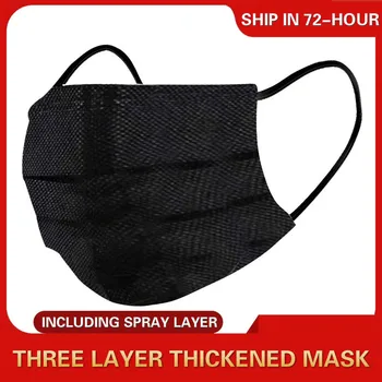 Disposable Protective Black Mask 3 Layers Dustproof Facial Protective Cover Masks Maldehyde Prevent Anti-pollution face Masks
Disposable Protective Black Mask 3 Layers Dustproof Facial Protective Cover Masks Maldehyde Prevent Anti-pollution face Masks