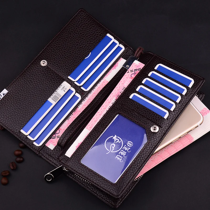 Wallet pu men's business men's bag mobile phone bag men's wallet long zipper lychee pattern men's clutch
Wallet pu men's business men's bag mobile phone bag men's wallet long zipper lychee pattern men's clutch