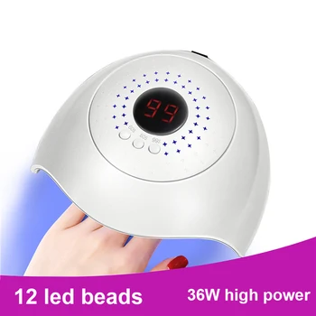 36W UV LED Lamp Manicure Curing Lamp Nail Polish Quickly Drying UV Lamp 12LEDS Nail Dryer 3 Timer Setting Auto Sensor Nail Lamp
36W UV LED Lamp Manicure Curing Lamp Nail Polish Quickly Drying UV Lamp 12LEDS Nail Dryer 3 Timer Setting Auto Sensor Nail Lamp
