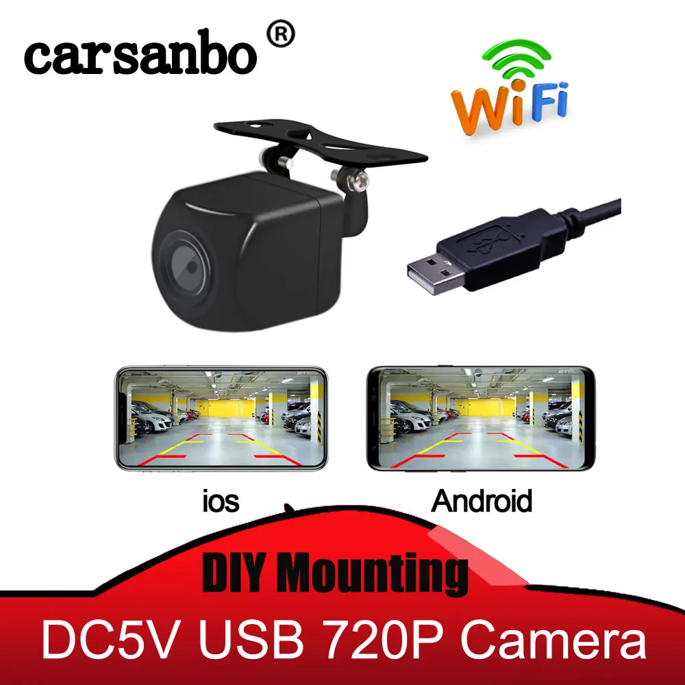 Carsanbo wifi wireless Car Rear view Reverse backup camera Front view camera USB power supply 5V power with IOS / android phone
Carsanbo wifi wireless Car Rear view Reverse backup camera Front view camera USB power supply 5V power with IOS / android phone