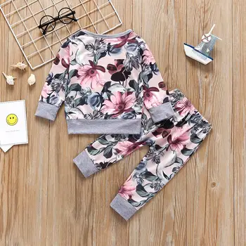 Spring and Autumn Children's Clothing Set Print Long Sleeve Pants Female Baby 2 Piece Set
Spring and Autumn Children's Clothing Set Print Long Sleeve Pants Female Baby 2 Piece Set