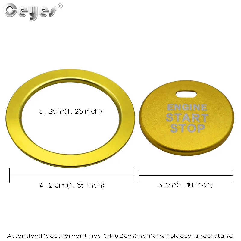 Start Engine Button Ring for SUBARU (25)