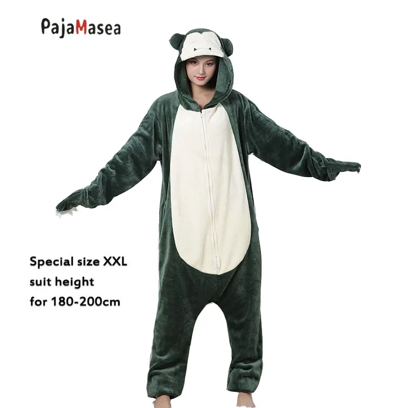 

XXL Men Pajamas Women Cartoon Soft Onesie Adult Animal Zipper One-Piece Pijama Flannel Cosplay Costume Birthday Raccoon Kigurumi