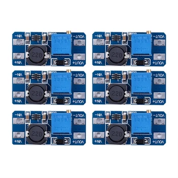 6pcs MT3608 DC 2A Step Up Power Booster Module 2v-24v Boost Converter for Arduino
6pcs MT3608 DC 2A Step Up Power Booster Module 2v-24v Boost Converter for Arduino
