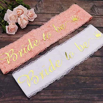 Pink White Gold Bride To Be Lace Sash Wedding Decoration Supplies Bridal Shower Hen Night Bachelorette Party Decoration
Pink White Gold Bride To Be Lace Sash Wedding Decoration Supplies Bridal Shower Hen Night Bachelorette Party Decoration