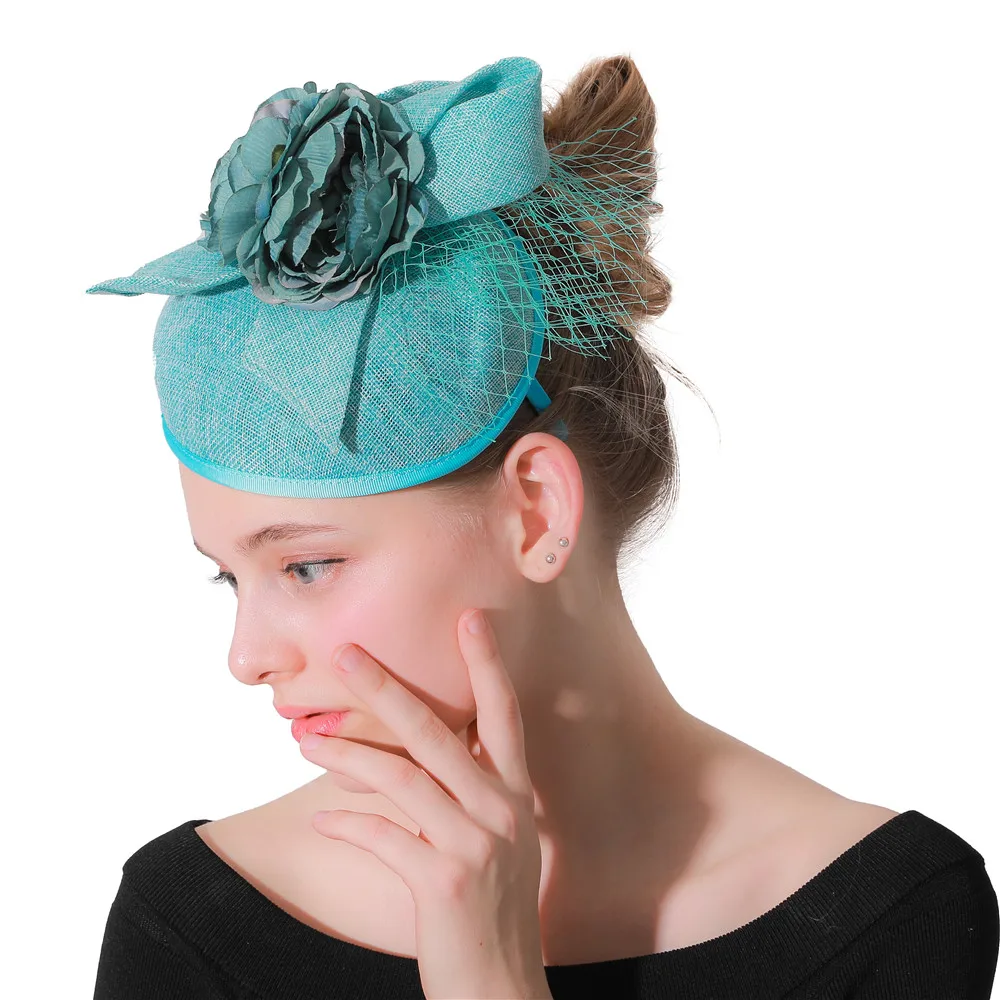 Fashion Flower Headwear Imitation Sinmay Bridal Elegant Fascinator Hat Church Party Millinery With Hair Pin Mesh Chapeau Cap
Fashion Flower Headwear Imitation Sinmay Bridal Elegant Fascinator Hat Church Party Millinery With Hair Pin Mesh Chapeau Cap