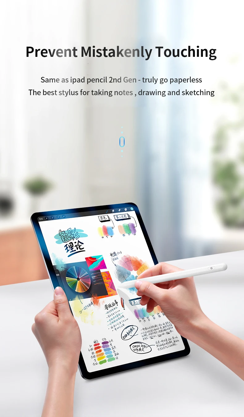 Touch Pencil for Apple for iPad Pencil Stylus Pen for iPad Pro 11 2020 Pencil Pro 12.9 / 9.7 2018 2019 with Palm Rejection
Touch Pencil for Apple for iPad Pencil Stylus Pen for iPad Pro 11 2020 Pencil Pro 12.9 / 9.7 2018 2019 with Palm Rejection
