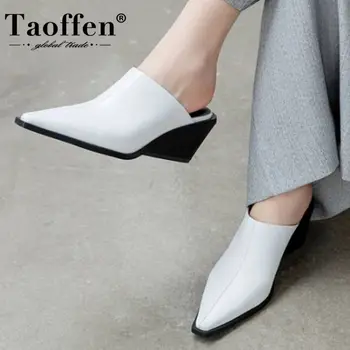 Taoffen Genuine Leather Lady Shoes Wedges Sandals Small Square Toe Shoes Open Heels Pointed Toe Shoes Women Footwear Size 34-40
Taoffen Genuine Leather Lady Shoes Wedges Sandals Small Square Toe Shoes Open Heels Pointed Toe Shoes Women Footwear Size 34-40