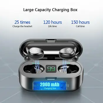 F9-01 TWS Wireless Bluetooth 5.0 Mini Headset Multi-function High Frequency Technology with Digital Display Charging Case
F9-01 TWS Wireless Bluetooth 5.0 Mini Headset Multi-function High Frequency Technology with Digital Display Charging Case