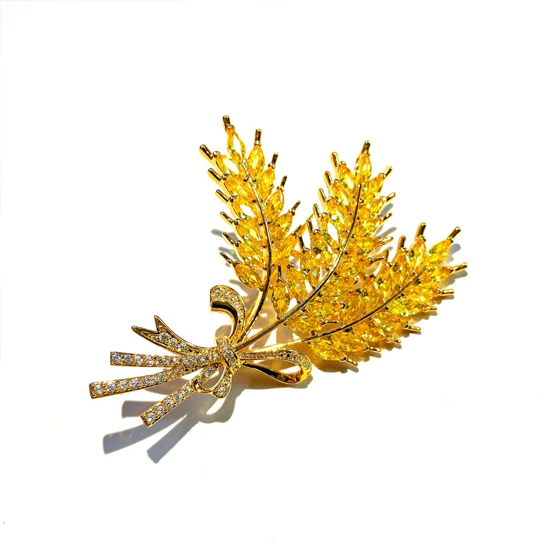 Golden Wheat Ears Brooches Pins 2022 New Fashion Wedding Bridal Corsage Bouttoniere Cubic Zirconia Brooch Accessories
Golden Wheat Ears Brooches Pins 2022 New Fashion Wedding Bridal Corsage Bouttoniere Cubic Zirconia Brooch Accessories