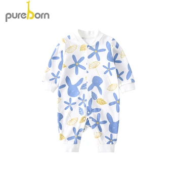 Pureborn Newborn Baby Romper Infant Girls Onesies Long Sleeve Cotton Cartoon Floral Jumpsuit Spring Autumn Costume For Girls
Pureborn Newborn Baby Romper Infant Girls Onesies Long Sleeve Cotton Cartoon Floral Jumpsuit Spring Autumn Costume For Girls