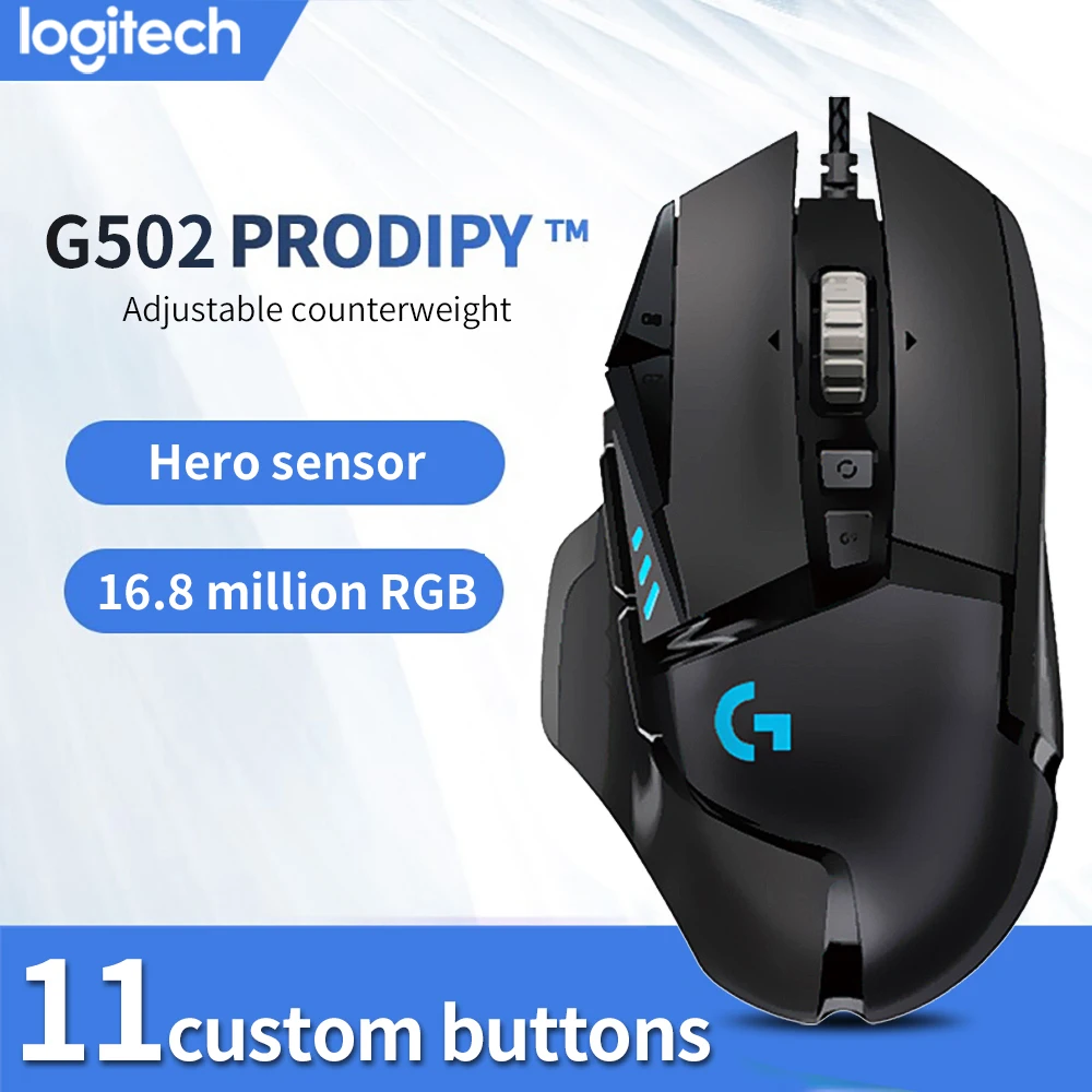 Logitech (G) G502 Hero master gaming computer ergonomic mouse Full line upgrade Hero engine 16000DPI RGB glare
Logitech (G) G502 Hero master gaming computer ergonomic mouse Full line upgrade Hero engine 16000DPI RGB glare