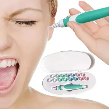 16 Tips Rotating Ear Cleaner with Soft Silicone Boxed Tips Safety Remove the Earwax Tool Simply To Grab And Extract Earwax
16 Tips Rotating Ear Cleaner with Soft Silicone Boxed Tips Safety Remove the Earwax Tool Simply To Grab And Extract Earwax
