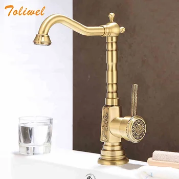 Luxury Artisitic Polished Brass Bathroom Faucet Vessel Basin faucet Sink Faucets Mixer Taps Cold Hot Water tap Antique / Chrome 
Luxury Artisitic Polished Brass Bathroom Faucet Vessel Basin faucet Sink Faucets Mixer Taps Cold Hot Water tap Antique / Chrome