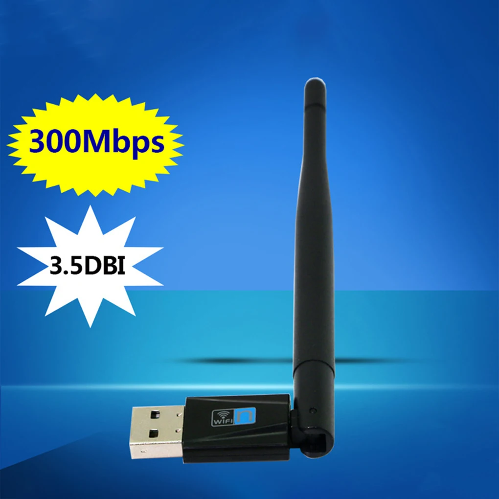 300 Mbps Mini WiFi Network Card USB 2.0 WiFi Wireless Receiver LAN Adapter Dongle PC Laptop Antenna
300 Mbps Mini WiFi Network Card USB 2.0 WiFi Wireless Receiver LAN Adapter Dongle PC Laptop Antenna