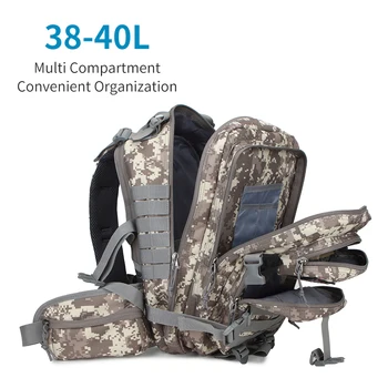 Outdoor Backpack Molle Bug-out Bag Survival Range Exploration Trekking 38-40L Camping Training Hunting Large-capacity Climbing
Outdoor Backpack Molle Bug-out Bag Survival Range Exploration Trekking 38-40L Camping Training Hunting Large-capacity Climbing