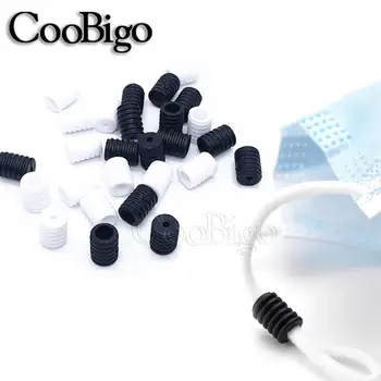 100pcs Elastic Adjustment Ear Cord Buckle No slip Rubber Button Cord Lock Stopper Ends 
100pcs Elastic Adjustment Ear Cord Buckle No slip Rubber Button Cord Lock Stopper Ends