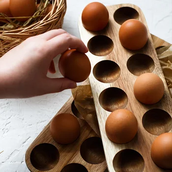 Wooden Egg Storage Box Shatterproof Protection Log Eggs Tray Kitchen Organizer Accessories Utensils Tools Container Home Decor
Wooden Egg Storage Box Shatterproof Protection Log Eggs Tray Kitchen Organizer Accessories Utensils Tools Container Home Decor