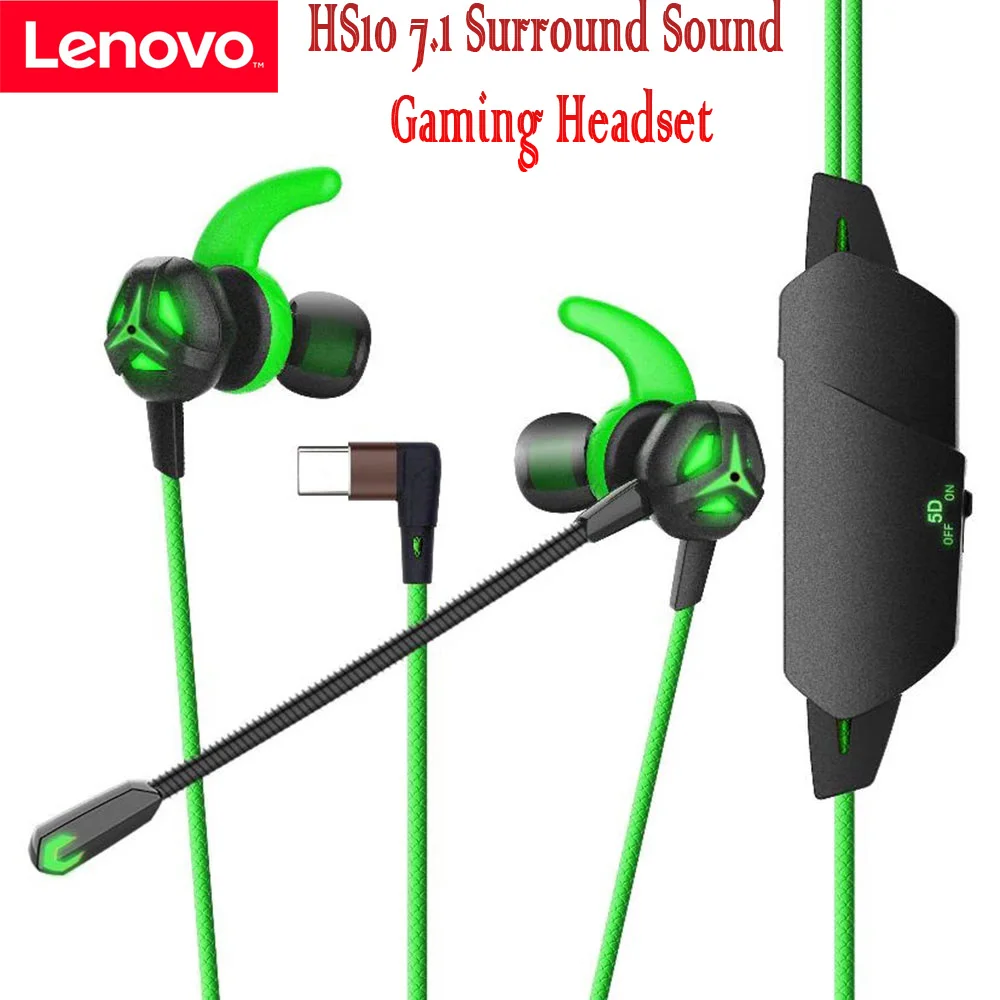 Lenovo HS10 7.1 Surround Sound Gaming Headset With Four-Unit Horns, Color LED Lighting System, Long Bar Microphone
Lenovo HS10 7.1 Surround Sound Gaming Headset With Four-Unit Horns, Color LED Lighting System, Long Bar Microphone