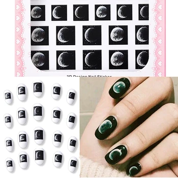 3D Nail Sticker Transparent Moon Nail Art Decorations DIY Sticker Decals Tips Manicure Charm Design Adhesive Tips Art For Nail
3D Nail Sticker Transparent Moon Nail Art Decorations DIY Sticker Decals Tips Manicure Charm Design Adhesive Tips Art For Nail