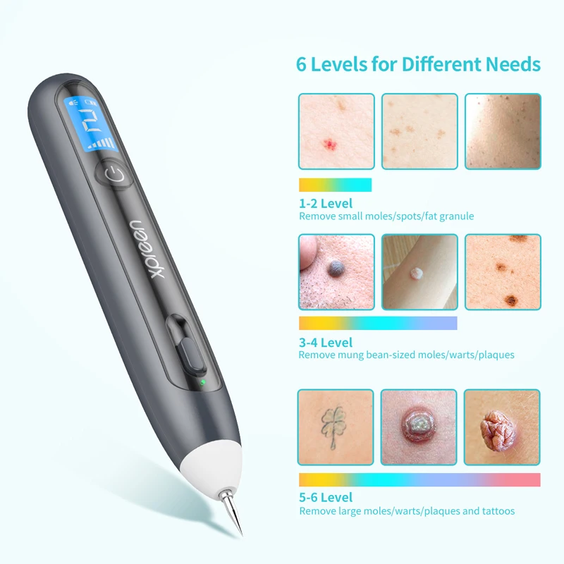 Moles Removal Pen Spots Removal Home beauty instrument 8 Levels laser Plasma pen
Moles Removal Pen Spots Removal Home beauty instrument 8 Levels laser Plasma pen