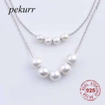925 Sterling Silver Couple Big Shell White Pearl Necklaces For Women Double Silver Chains Pendants Fashion Jewelry 
925 Sterling Silver Couple Big Shell White Pearl Necklaces For Women Double Silver Chains Pendants Fashion Jewelry