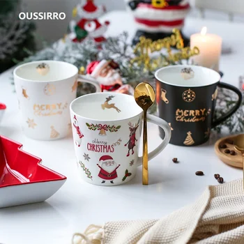 OUSSIRRO 500ml Ceramic Cup Kit Porcelain Constellation Theme LuckyMerry Christmas Mug with Gift Box Christmas Gift for Friends
OUSSIRRO 500ml Ceramic Cup Kit Porcelain Constellation Theme LuckyMerry Christmas Mug with Gift Box Christmas Gift for Friends