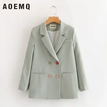 AOEMQ Blazer Jacket Suit Long Sleeve Office Lady Work Suit Green/orange Women Coat Multicolor Button Spring Coat New Fashion
AOEMQ Blazer Jacket Suit Long Sleeve Office Lady Work Suit Green/orange Women Coat Multicolor Button Spring Coat New Fashion