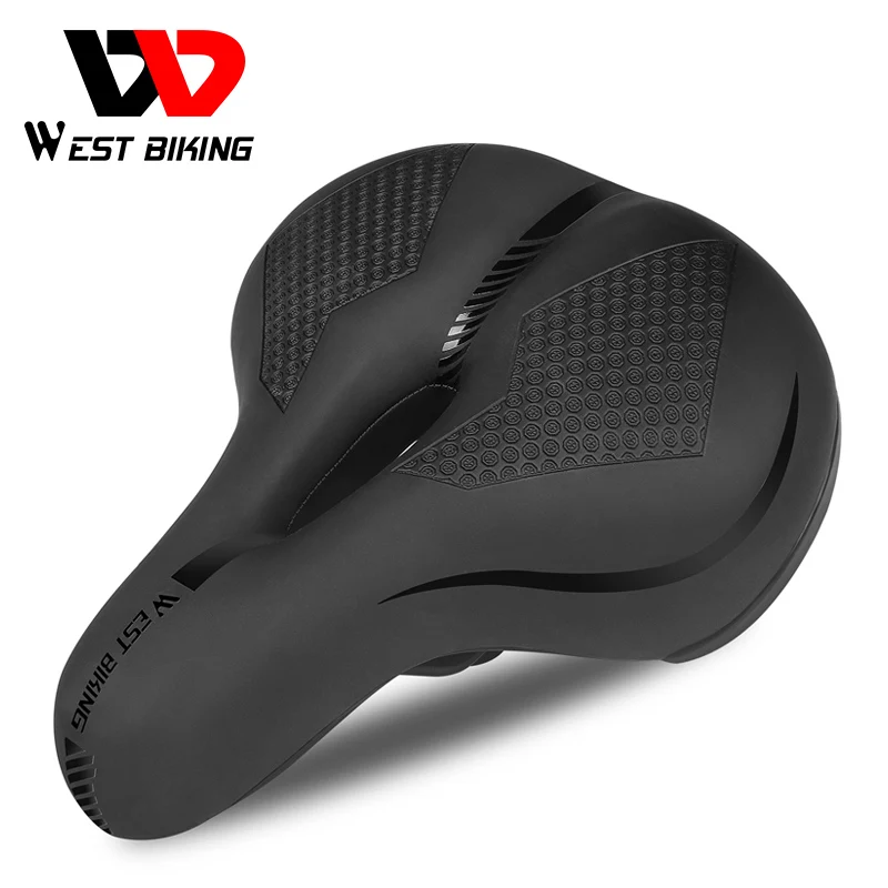 WEST BIKIMG Bike Saddle Comfortable MTB Bicycle Saddle Wide Seat Cushion with Reflective Strap Shock Absorption Cycling Saddles
WEST BIKIMG Bike Saddle Comfortable MTB Bicycle Saddle Wide Seat Cushion with Reflective Strap Shock Absorption Cycling Saddles