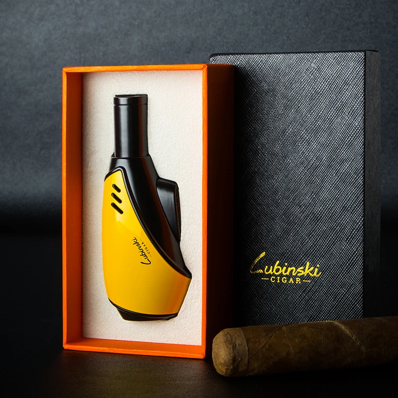 LUBINSKI Metal 1 Jet Flame Cigar Cigarette Lighter Torch Refillable Tobacco Smoking Tool Lighter Windproof Lighter For COHIBA
LUBINSKI Metal 1 Jet Flame Cigar Cigarette Lighter Torch Refillable Tobacco Smoking Tool Lighter Windproof Lighter For COHIBA