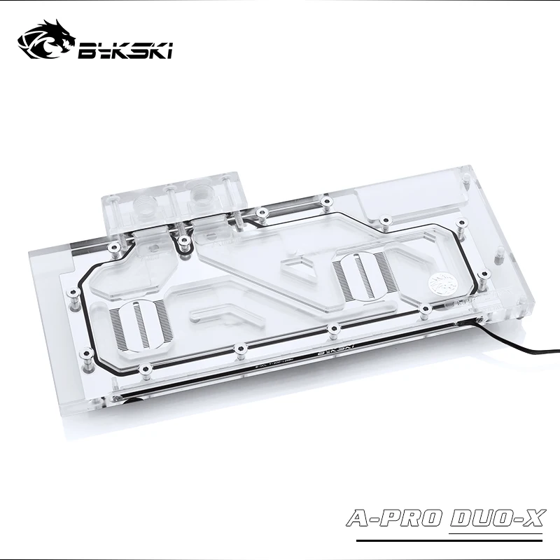 Bykski GPU cooler for AMD (Public Edition) PRO DUO graphics card,Full Cover gpu water block,AURA M/B A-PRO DUO-X
Bykski GPU cooler for AMD (Public Edition) PRO DUO graphics card,Full Cover gpu water block,AURA M/B A-PRO DUO-X