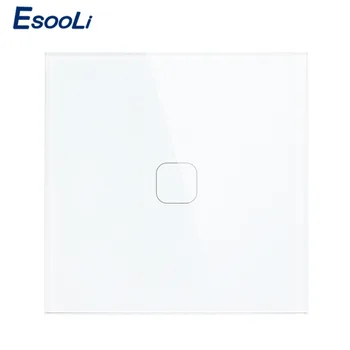 Esooli EU Stanard Touch Switch 1 Way/ 2 Way Touch Switch, 1/2 Gang Crystal Glass Panel Light Wall Touch Screen Switch
Esooli EU Stanard Touch Switch 1 Way/ 2 Way Touch Switch, 1/2 Gang Crystal Glass Panel Light Wall Touch Screen Switch