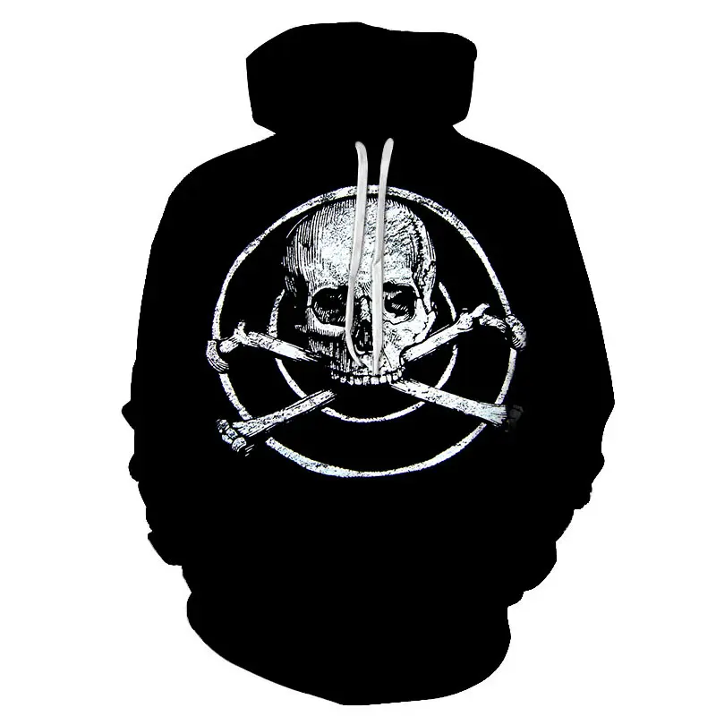 Fall/Winter 2020 best-selling men's street rock style pullover 3D printed new horror skull hip hop hoodie 
Fall/Winter 2020 best-selling men's street rock style pullover 3D printed new horror skull hip hop hoodie