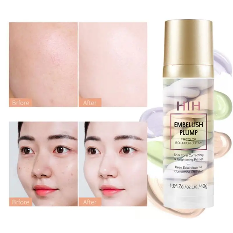 40ml Rainbow Tricolor Makeup Base Full Coverage Primer Concealer Foundation Cream Invisible Pore Smooth Moisturizing Skin TSLM1
40ml Rainbow Tricolor Makeup Base Full Coverage Primer Concealer Foundation Cream Invisible Pore Smooth Moisturizing Skin TSLM1