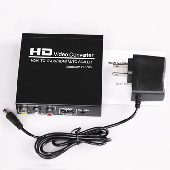 High Quality HDMI TO CVBS AV/HDMI AUTO SCALER NTSC PAL TV Format, HD Video Converter for VHS, VCR,DVD Recorder Computer PC to TV
High Quality HDMI TO CVBS AV/HDMI AUTO SCALER NTSC PAL TV Format, HD Video Converter for VHS, VCR,DVD Recorder Computer PC to TV