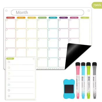 Magnetic Calendar kit. 16.5" x 11.9" Monthly Calender and Daily Notepad, Whiteboard with Thickened Design Magnet
Magnetic Calendar kit. 16.5" x 11.9" Monthly Calender and Daily Notepad, Whiteboard with Thickened Design Magnet