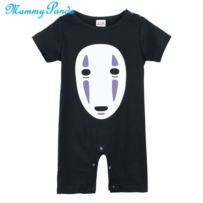 Фото Bodysuit for newborns No face Man Baby Boy Romper Girl Onesie Anime Halloween Cartoon Cosplay Costume Infant Clothes | Мать и ребенок