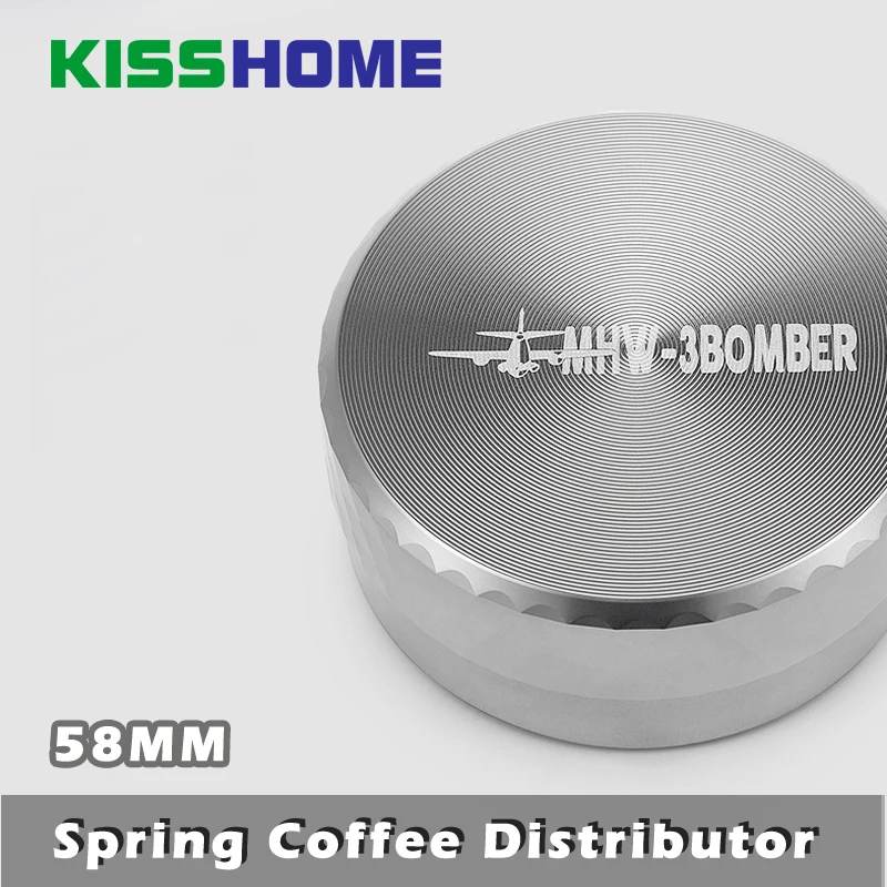 NEW 58mm Spring Coffee Distributor Espresso Tamper Espresso Distributor Stainless Steel Coffee Powder Hammer Coffee Accessories
NEW 58mm Spring Coffee Distributor Espresso Tamper Espresso Distributor Stainless Steel Coffee Powder Hammer Coffee Accessories